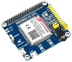 SIM7600E LTE Cat-1 HAT for Raspberry Pi Supports 3G 2G and GNSS Positioning for Southeast Asia West Asia Europe Africa SIM7600E LTE Cat-1 HAT for Raspberry Pi Supports 3G 2G and GNSS Positioning for Southeast Asia West Asia Europe Africa
