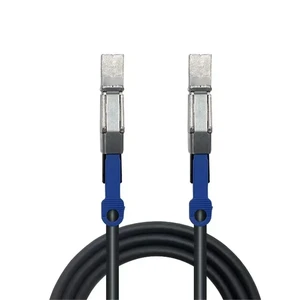 MinSAS Cable 4X SFF-8644 to SFF-8644 Cable Multilane Shielded Cage Cable Hard Disk Server Data Sync Transmission 1M MinSAS Cable 4X SFF-8644 to SFF-8644 Cable Multilane Shielded Cage Cable Hard Disk Server Data Sync Transmission 1M