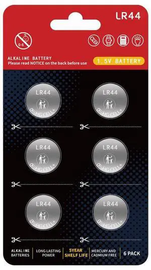 L1154f Batteries AG13 Battery LR44 357 A76 L1154 SR44 G13 L1154c LR44h 1.5V Premium Alkaline Button Coin Cell Batteries for Watches, Laser Pointers,Small Toys,Electronics5-Year Shelf Life(6 Count) L1154f Batteries AG13 Battery LR44 357 A76 L1154 SR44 G13 L1154c LR44h 1.5V Premium Alkaline Button Coin Cell Batteries for Watches, Laser Pointers,Small Toys,Electronics5-Year Shelf Life(6 Count)