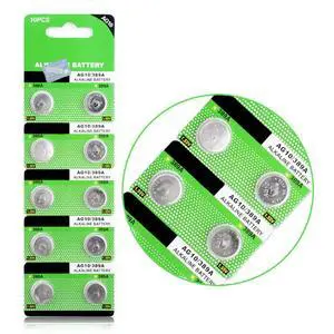 Cotchear 10pcs AG10 Button Cell Batteries LR1130 Button Cell Battery 1.5V 1130 Battery Button Cell 389 SR54 189 SR1130 LR54 Batteries for Watch Toys Remote Cotchear 10pcs AG10 Button Cell Batteries LR1130 Button Cell Battery 1.5V 1130 Battery Button Cell 389 SR54 189 SR1130 LR54 Batteries for Watch Toys Remote