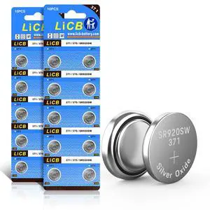 LiCB 20 Pack SR920SW 371 370 AG6 Battery 1.5V Button Cell Watch Batteries LiCB 20 Pack SR920SW 371 370 AG6 Battery 1.5V Button Cell Watch Batteries