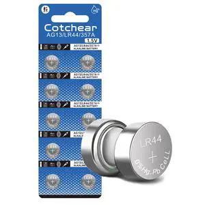 Cotchear 10Pcs Ag13 Button Batteries LR44 SR44 L1154 A76 LR1154 357A Button Cell Battery Cotchear 10Pcs Ag13 Button Batteries LR44 SR44 L1154 A76 LR1154 357A Button Cell Battery