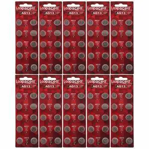 100 Pack LOOPACELL LR44 AG13 357 L1154 A76 Button-Cell Batteries 100 Pack LOOPACELL LR44 AG13 357 L1154 A76 Button-Cell Batteries