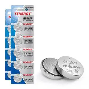 Tenergy 3V CR2032 Batteries, Lithium Button Coin Cell 2032 Battery, Compatible with AirTags, Key FOBs, Calculators, Coin Counters, Watches, Heart Rate Monitors, Glucometer, and More, 10 Count Tenergy 3V CR2032 Batteries, Lithium Button Coin Cell 2032 Battery, Compatible with AirTags, Key FOBs, Calculators, Coin Counters, Watches, Heart Rate Monitors, Glucometer, and More, 10 Count