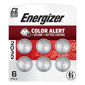 Energizer 2032 Batteries (6 Pack), 3V Lithium Coin Batteries | Compatible with Apple AirTag and Tile Pro Devices, Key Fobs, Watches and remotes, CR2032 battery for car remote key Energizer 2032 Batteries (6 Pack), 3V Lithium Coin Batteries | Compatible with Apple AirTag and Tile Pro Devices, Key Fobs, Watches and remotes, CR2032 battery for car remote key
