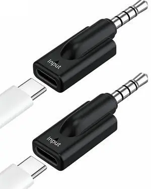 USB C to 3.5 mm Headphone Jack Adapter,Type C Female to 3.5mm Aux Adapter | Aux Dongle for MP3 CD Players Tablet Earphone Earbuds Accessories Connector Car Stereo USBC Connect Smartphone Black USB C to 3.5 mm Headphone Jack Adapter,Type C Female to 3.5mm Aux Adapter | Aux Dongle for MP3 CD Players Tablet Earphone Earbuds Accessories Connector Car Stereo USBC Connect Smartphone Black