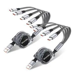 4in1Cable3ARetractableUSBMultipleFastChargingCord with 2*phone/Type C/Micro | 2PackMultiCharger3.3FT4in1ChargingCompatibleCell Phones/IP/Galaxy/PS/Tablets/iPadsTablets Port 4in1Cable3ARetractableUSBMultipleFastChargingCord with 2*phone/Type C/Micro | 2PackMultiCharger3.3FT4in1ChargingCompatibleCell Phones/IP/Galaxy/PS/Tablets/iPadsTablets Port