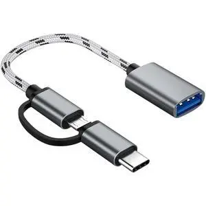 Sooiiyu 2-in-1 USB C/Micro USB to USB Adapter, USB Type C Adapter Cable | Compatible with iphone17/16/15, ipad, Samsung Galaxy S25/S24/S23/S22, Note 20/10, Google Pixel and More Android Devices Sooiiyu 2-in-1 USB C/Micro USB to USB Adapter, USB Type C Adapter Cable | Compatible with iphone17/16/15, ipad, Samsung Galaxy S25/S24/S23/S22, Note 20/10, Google Pixel and More Android Devices