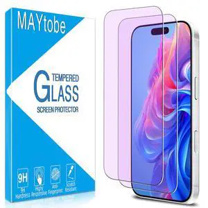 MAYtobe 2-Pack Screen Protector for iPhone 17 Pro Eye Care Tempered Glass | Blue Light Blocking, No Bubbles, Anti Scratch, Easy to Install MAYtobe 2-Pack Screen Protector for iPhone 17 Pro Eye Care Tempered Glass | Blue Light Blocking, No Bubbles, Anti Scratch, Easy to Install