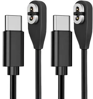 Shokz Headphone Charger USB C Cable to Magnetic Charging Cord 2-Pack 3.3ft | USB Type C to Shokz Magnetic Charging Cord Compatible with Aftershokz Aeropex, Shokz OpenRun Pro/Air/Mini, OpenComm 2 Shokz Headphone Charger USB C Cable to Magnetic Charging Cord 2-Pack 3.3ft | USB Type C to Shokz Magnetic Charging Cord Compatible with Aftershokz Aeropex, Shokz OpenRun Pro/Air/Mini, OpenComm 2