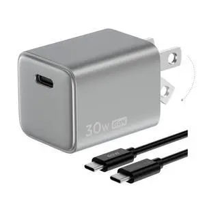 EF ECOFLOW USB C Charger, Rapid 30W GaN Type C Charging Block with Foldable Plug, Fast Wall Charger Compatible with iPhone 15/14/13, Galaxy, Pixel 4, iPad, AirPods, Apple Watch (USBC Cable Included) EF ECOFLOW USB C Charger, Rapid 30W GaN Type C Charging Block with Foldable Plug, Fast Wall Charger Compatible with iPhone 15/14/13, Galaxy, Pixel 4, iPad, AirPods, Apple Watch (USBC Cable Included)
