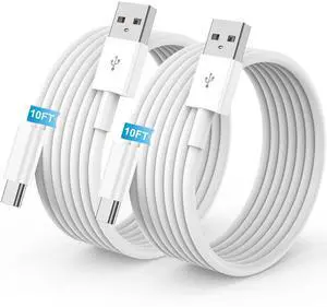 USB to USB C Cable, Car Carplay Long Cable for iPhone 17 Charger Cord 10FT | 2-Pack USB A toType C Carplay Cord for Apple 17/17e/Air/16/15 Pro/Pro Max for iPad, Car Charger Cable Charging Wire USB to USB C Cable, Car Carplay Long Cable for iPhone 17 Charger Cord 10FT | 2-Pack USB A toType C Carplay Cord for Apple 17/17e/Air/16/15 Pro/Pro Max for iPad, Car Charger Cable Charging Wire