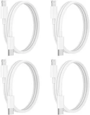 USB C to Lightning Cable 4Pack 3FT Type C Charger Fast Charging Cord Compatible for Apple iPhone 14/14 Pro/14Pro Max/13/13 Pro/12/12 Pro/11/11 Pro/XR/XS/X/8/8 Plus/iPad MFi Certified USB C to Lightning Cable 4Pack 3FT Type C Charger Fast Charging Cord Compatible for Apple iPhone 14/14 Pro/14Pro Max/13/13 Pro/12/12 Pro/11/11 Pro/XR/XS/X/8/8 Plus/iPad MFi Certified