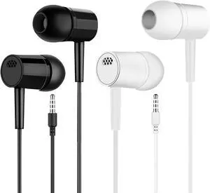 Veyuxiiwa 2 Pack Wired Earbuds, Headphones Wired with Microphone, in-Ear Headphones Compatible with Phones, 3.5mm Audio Earphones for Clear Calls, Stereo Bass Earphones Noise Isolation in-Ear Headset Veyuxiiwa 2 Pack Wired Earbuds, Headphones Wired with Microphone, in-Ear Headphones Compatible with Phones, 3.5mm Audio Earphones for Clear Calls, Stereo Bass Earphones Noise Isolation in-Ear Headset