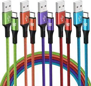 D Dymoece USB C Cable 5 Pack 10ft USB Type C to A Cord Fast Charging | USB to USB C Cable Nylon Braided for Samsung Galaxy S26 S25 S24 Note 9 Note 8 Galaxy Note S21 S20 S10 Plus USB Type C Cable D Dymoece USB C Cable 5 Pack 10ft USB Type C to A Cord Fast Charging | USB to USB C Cable Nylon Braided for Samsung Galaxy S26 S25 S24 Note 9 Note 8 Galaxy Note S21 S20 S10 Plus USB Type C Cable
