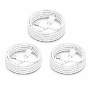 60W USB C to C Cable 3Pack 6FT PD 3.0 Fast Charging Cord for iPhone17 S26 | Reliable 60W PD 3.0 USB-C cables support fast charging and data sync for iPhone 17, Galaxy S26,MacBook Air/Pro and iPad Pro 60W USB C to C Cable 3Pack 6FT PD 3.0 Fast Charging Cord for iPhone17 S26 | Reliable 60W PD 3.0 USB-C cables support fast charging and data sync for iPhone 17, Galaxy S26,MacBook Air/Pro and iPad Pro