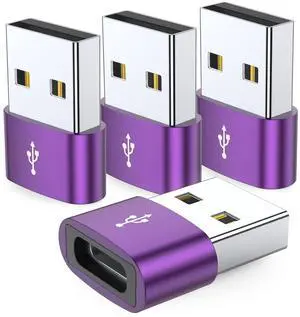 JXMOX USB to USB C Adapter 4-Pack,USB C Female to A Male Charger Type C Converter for Apple Watch Ultra iWatch 7 8 SE,iPhone 16 15 14 13 12 11 Plus Pro Max,AirPods,iPad Air,Samsung Galaxy S23 S22 S21 JXMOX USB to USB C Adapter 4-Pack,USB C Female to A Male Charger Type C Converter for Apple Watch Ultra iWatch 7 8 SE,iPhone 16 15 14 13 12 11 Plus Pro Max,AirPods,iPad Air,Samsung Galaxy S23 S22 S21
