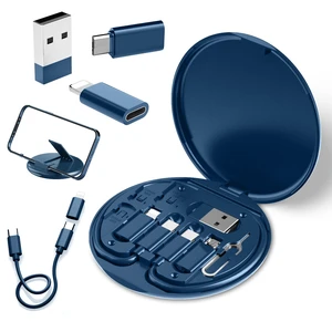 USB to USB-C Adapter, USB C Charging Cable Adapter Kit Contains Multiple OTG Adapters for USB Type C/USB A/USB C Male Cable/Micro USB, Equipped with SIM Extractor/SIM Slot/Phone Holder (Blue) USB to USB-C Adapter, USB C Charging Cable Adapter Kit Contains Multiple OTG Adapters for USB Type C/USB A/USB C Male Cable/Micro USB, Equipped with SIM Extractor/SIM Slot/Phone Holder (Blue)