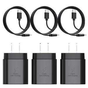 Type C Charger 25W Type C Super Fast Charging Block USB C Charger Cable | Compatible Galaxy S23 Ultra/S23+/S22/S21/S20/Phone 16/16 Plus/16 Pro Max/15/15 Pro Max/15 Plus2Pack 6FT Black Type C Charger 25W Type C Super Fast Charging Block USB C Charger Cable | Compatible Galaxy S23 Ultra/S23+/S22/S21/S20/Phone 16/16 Plus/16 Pro Max/15/15 Pro Max/15 Plus2Pack 6FT Black