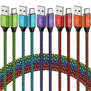 KREMORV USB to USB C Cable 5-Pack 10FT USB Type C Charging Cord | 10 Feet Extra Long Fast Charging USB C Charger Cord for Samsung Galaxy S10 S9 S8 Note 9 8 10, LG G8 G7 G6 V30 G8 G7 KREMORV USB to USB C Cable 5-Pack 10FT USB Type C Charging Cord | 10 Feet Extra Long Fast Charging USB C Charger Cord for Samsung Galaxy S10 S9 S8 Note 9 8 10, LG G8 G7 G6 V30 G8 G7