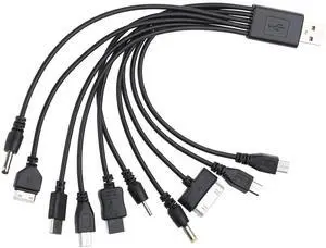 Czhotg 10 in 1 USB Multi Charger USB Cables Universal Charger, for Mobile Phones Cord 20CM/7.87in Universal, for All Devices Cable for Smartphone, Automobile Czhotg 10 in 1 USB Multi Charger USB Cables Universal Charger, for Mobile Phones Cord 20CM/7.87in Universal, for All Devices Cable for Smartphone, Automobile