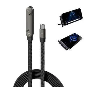 240W Invisible Holder Charger Cable with Stand,2-in-1 Fast Charge Cable | Invisible Stand Type C Charger,90°Angled 5ft for iPhone 15-17, Smartphones & Tablets 240W Invisible Holder Charger Cable with Stand,2-in-1 Fast Charge Cable | Invisible Stand Type C Charger,90°Angled 5ft for iPhone 15-17, Smartphones & Tablets