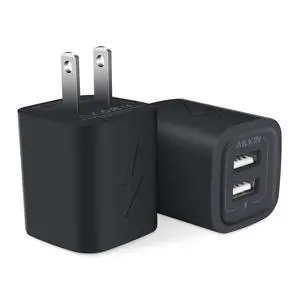 Wall Charger Plug, USB Charger Cube, Ailkin 2.1A 2-Muti Port USB Adapter | Power Plug Charging Station Box Base for iPhone 17 16 Pro Max 15 14 13 12Pro/11, Samsung Phones usb-a Charging Block Brick Wall Charger Plug, USB Charger Cube, Ailkin 2.1A 2-Muti Port USB Adapter | Power Plug Charging Station Box Base for iPhone 17 16 Pro Max 15 14 13 12Pro/11, Samsung Phones usb-a Charging Block Brick