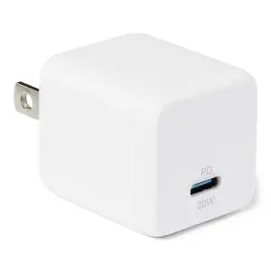 Amazon Basics 20W Fast Charging USB-C Nano GaN Wall Charger, 1-Port PD 3.1 for iPhone, Samsung, iPad, Tablets, Phones, Travel-Friendly Size, White Amazon Basics 20W Fast Charging USB-C Nano GaN Wall Charger, 1-Port PD 3.1 for iPhone, Samsung, iPad, Tablets, Phones, Travel-Friendly Size, White