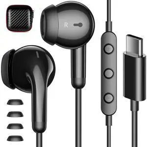 APETOO USB C Headphones for iPhone 17 16 15 Pro Max, Wired Earbuds with Mic | Volume Control Stereo Type C In-ear Earphones for iPad Pro Galaxy S26 Ultra S25 S24 S23 S22 A17 A16 A55 Pixel 10 9 8 APETOO USB C Headphones for iPhone 17 16 15 Pro Max, Wired Earbuds with Mic | Volume Control Stereo Type C In-ear Earphones for iPad Pro Galaxy S26 Ultra S25 S24 S23 S22 A17 A16 A55 Pixel 10 9 8