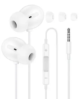 3.5mm Headphones Wired in-Ear Earbuds for Apple iPhone/iPad/iPod/Samsung | Wired Earbuds with Mic Volume Control 3.5mm Jack Earphones Headphones HiFi Stereo Ear Buds for Google, Laptop, PC Gaming, PS5 3.5mm Headphones Wired in-Ear Earbuds for Apple iPhone/iPad/iPod/Samsung | Wired Earbuds with Mic Volume Control 3.5mm Jack Earphones Headphones HiFi Stereo Ear Buds for Google, Laptop, PC Gaming, PS5