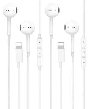 wamaxlink [Apple MFi Certified iPhone 14 13 12 11 Pro Max Headphones Wired | 2 Pack Wired iPhone Earphones with Built-in Mic & Volume Control In-Ear Earbuds for iPhone 14 13 12 11 Pro Max XS XR X 8 wamaxlink [Apple MFi Certified iPhone 14 13 12 11 Pro Max Headphones Wired | 2 Pack Wired iPhone Earphones with Built-in Mic & Volume Control In-Ear Earbuds for iPhone 14 13 12 11 Pro Max XS XR X 8