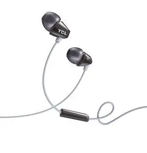 TCL SOCL100BK Socl 100 in-Ear Earbuds Wired Headphone with Passive Noise Isolation and Built-in Mic - Phantom Black TCL SOCL100BK Socl 100 in-Ear Earbuds Wired Headphone with Passive Noise Isolation and Built-in Mic - Phantom Black