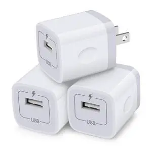 Blocks for iPhone, Charger Box Sicodo 3Pack Plug in Phone Charger | One Port USB Power Adapter Cell Phone Brick Charging Cube for iPhone 17 16 15 14 13 X,Samsung Galaxy S26 A17 5G S25 FE 24 S23 Blocks for iPhone, Charger Box Sicodo 3Pack Plug in Phone Charger | One Port USB Power Adapter Cell Phone Brick Charging Cube for iPhone 17 16 15 14 13 X,Samsung Galaxy S26 A17 5G S25 FE 24 S23