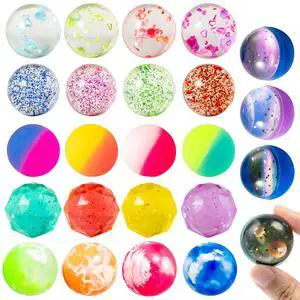 JOYIN 24 PCS Multistyle Bouncy Balls, 6 Styles 32mm Assorted Bouncy Balls Bulk with Storage Bag, Bounce Toys for Kids Party Favors Birthdays Gifts Goodie Bags Stuffers Carnival Prizes JOYIN 24 PCS Multistyle Bouncy Balls, 6 Styles 32mm Assorted Bouncy Balls Bulk with Storage Bag, Bounce Toys for Kids Party Favors Birthdays Gifts Goodie Bags Stuffers Carnival Prizes