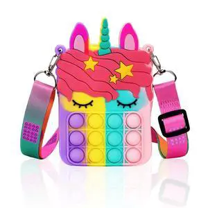 Civan Small Pop Purse,Unicorn Pop Purse for Girl Boy and Women Pop Bag with Unicorn Pop Toy,Shoulder Bag Fidget Toys Pop Fidget Backpack Toy for ADHD Anxiety School Backpack Silicone Bag Pop for Girls Civan Small Pop Purse,Unicorn Pop Purse for Girl Boy and Women Pop Bag with Unicorn Pop Toy,Shoulder Bag Fidget Toys Pop Fidget Backpack Toy for ADHD Anxiety School Backpack Silicone Bag Pop for Girls