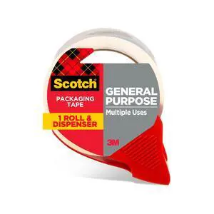 Scotch Shipping Packaging Tape 1.88x 84.2 yd 1 Dispensered Roll | 3350-77-RD Scotch Shipping Packaging Tape 1.88x 84.2 yd 1 Dispensered Roll | 3350-77-RD