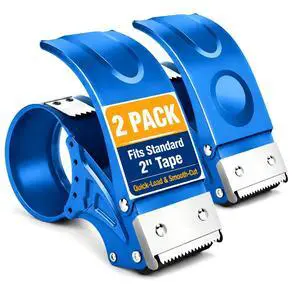 2 Pack Heavy Duty Packing Tape Dispenser Gun, Fits Tape up to 2 Inches Wide | 2 inch Packing Tape Dispenser with 3-Inch Core, Adjustable Brake Tape Gun for Shipping, Moving, Office & Warehouse 2 Pack Heavy Duty Packing Tape Dispenser Gun, Fits Tape up to 2 Inches Wide | 2 inch Packing Tape Dispenser with 3-Inch Core, Adjustable Brake Tape Gun for Shipping, Moving, Office & Warehouse