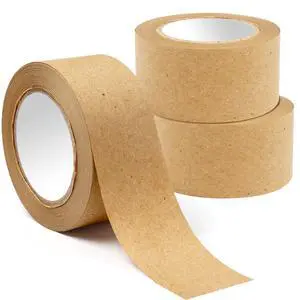 SBYURE 3 Pack Brown Paper Tape,Water Activated Tape Kraft Tape Cardboard Tape for Packaging, Shipping (36 mm x 89 yd) SBYURE 3 Pack Brown Paper Tape,Water Activated Tape Kraft Tape Cardboard Tape for Packaging, Shipping (36 mm x 89 yd)