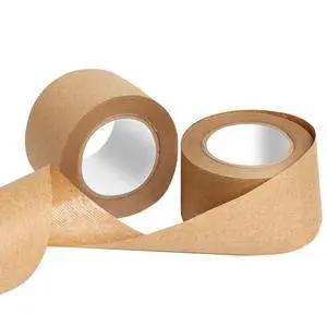 SBYURE 2 Pack Brown Packing Tape,Water Activated Tape Brown Paper Tape for Shipping, Storage, Crafts(48 mm x 59 Yard) SBYURE 2 Pack Brown Packing Tape,Water Activated Tape Brown Paper Tape for Shipping, Storage, Crafts(48 mm x 59 Yard)