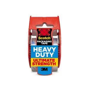 Scotch Heavy Duty Shipping Packaging Tape, 1 Roll with Dispenser, 1.88" x 22.2 Yards, 1.5" Core, Great for Packing, Shipping & Moving, Clear (142) Scotch Heavy Duty Shipping Packaging Tape, 1 Roll with Dispenser, 1.88" x 22.2 Yards, 1.5" Core, Great for Packing, Shipping & Moving, Clear (142)
