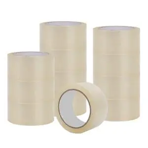 Infinite Pack Adhesive Packaging Tape, Strong Plastic, 12 Tape Rolls | 1.88 in x 54.6 yd, Water Base, Crystal Clear, Low Odor, for Shipping, Moving and Storage Infinite Pack Adhesive Packaging Tape, Strong Plastic, 12 Tape Rolls | 1.88 in x 54.6 yd, Water Base, Crystal Clear, Low Odor, for Shipping, Moving and Storage