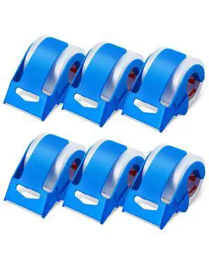 VEVOR Clear Packing, 1.5 inches Core, 6 Rolls 1.88 Inches x 25 Yards Packing Tape with Dispenser, 2.7 Mil Heavy Duty Packaging Tape Designed for Moving, Storage and Packing, Shipping and Mailing VEVOR Clear Packing, 1.5 inches Core, 6 Rolls 1.88 Inches x 25 Yards Packing Tape with Dispenser, 2.7 Mil Heavy Duty Packaging Tape Designed for Moving, Storage and Packing, Shipping and Mailing