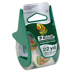 Duck EZ Start Premium Packaging Tape, Clear, 1.88" x 22.2 yd Duck EZ Start Premium Packaging Tape, Clear, 1.88" x 22.2 yd