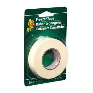 Duck Brand Write-On Freezer Tape, 3/4-Inch by 30-Yard, Single Roll, White (280124) Duck Brand Write-On Freezer Tape, 3/4-Inch by 30-Yard, Single Roll, White (280124)