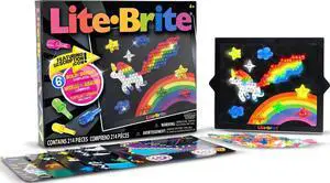 Lite Brite Classic, Favorite Retro Toy - Create Art with Light, STEM, Educational Learning, Holiday, Birthday, Gift, Boys, Kid, Toddler, Girls Age 4+ Lite Brite Classic, Favorite Retro Toy - Create Art with Light, STEM, Educational Learning, Holiday, Birthday, Gift, Boys, Kid, Toddler, Girls Age 4+