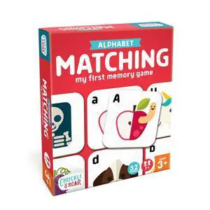 Chuckle & Roar Alphabet Matching Memory Game | for Kids Ages 3+ Preschool Letter Matching Board Game for Toddlers, Uppercase & Lowercase ABC Learning Game Chuckle & Roar Alphabet Matching Memory Game | for Kids Ages 3+ Preschool Letter Matching Board Game for Toddlers, Uppercase & Lowercase ABC Learning Game