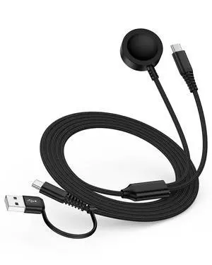 Galaxy Watch Ultra Charger Cable Phone and Watch Fast Charging Cord | 2 in 2 Samsung Phone and Watch Magnetic Wireless Charger for Galaxy Watch8 Classic/8/7/FE/6Classic/6/5/5Pro/4/3, S26Ultra A17 Galaxy Watch Ultra Charger Cable Phone and Watch Fast Charging Cord | 2 in 2 Samsung Phone and Watch Magnetic Wireless Charger for Galaxy Watch8 Classic/8/7/FE/6Classic/6/5/5Pro/4/3, S26Ultra A17