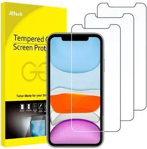 JETech Screen Protector for iPhone 11/XR, 3-Pack | HD Clear, Face ID Compatible, Anti-Scratch Glass JETech Screen Protector for iPhone 11/XR, 3-Pack | HD Clear, Face ID Compatible, Anti-Scratch Glass