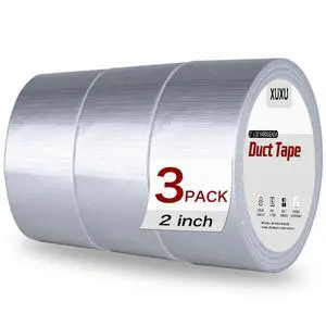 3 Pack Duct Tape Heavy Duty Waterproof, Strong Adhesive Silver Duct Tape Bulk for Indoor Outdoor Repairs Tear by Hand, 60 Yards x 2 Inch Total 3 Pack Duct Tape Heavy Duty Waterproof, Strong Adhesive Silver Duct Tape Bulk for Indoor Outdoor Repairs Tear by Hand, 60 Yards x 2 Inch Total