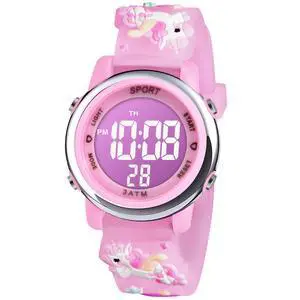 Vicloon Kids Watch, Toddler Digital Watch, Digital Watch LED Electrical Watches 7 Color Lights Watch Sport Outdoor with Alarm Stopwatch Unicorn Toys Gift for 6-12 Year Girls Children Wristwatch Vicloon Kids Watch, Toddler Digital Watch, Digital Watch LED Electrical Watches 7 Color Lights Watch Sport Outdoor with Alarm Stopwatch Unicorn Toys Gift for 6-12 Year Girls Children Wristwatch